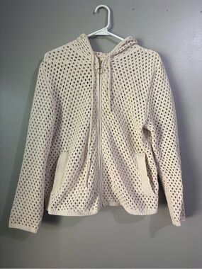 Greige Zip Up Hoodie Sweater